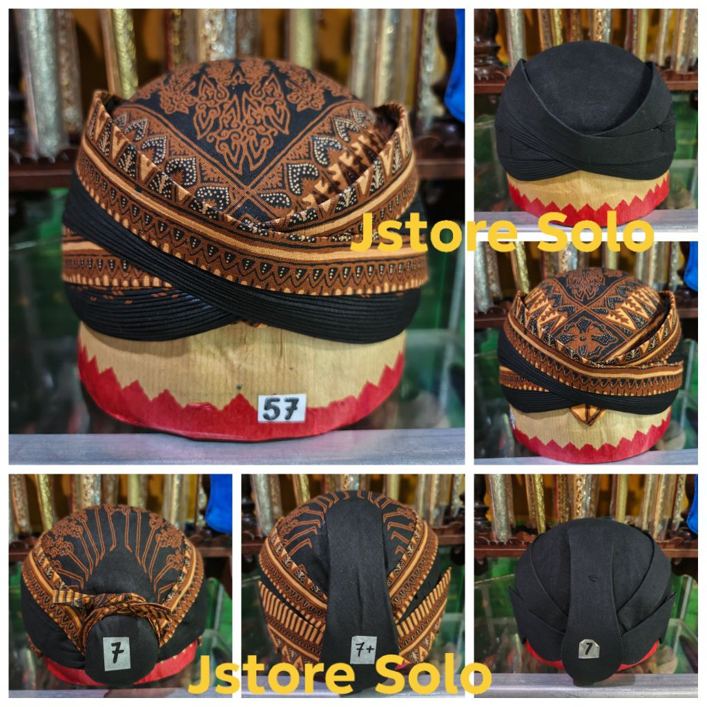 Blangkon solo Surakarta Udeng Perbawan cekok mondol Busana Adat Jawa Beskap