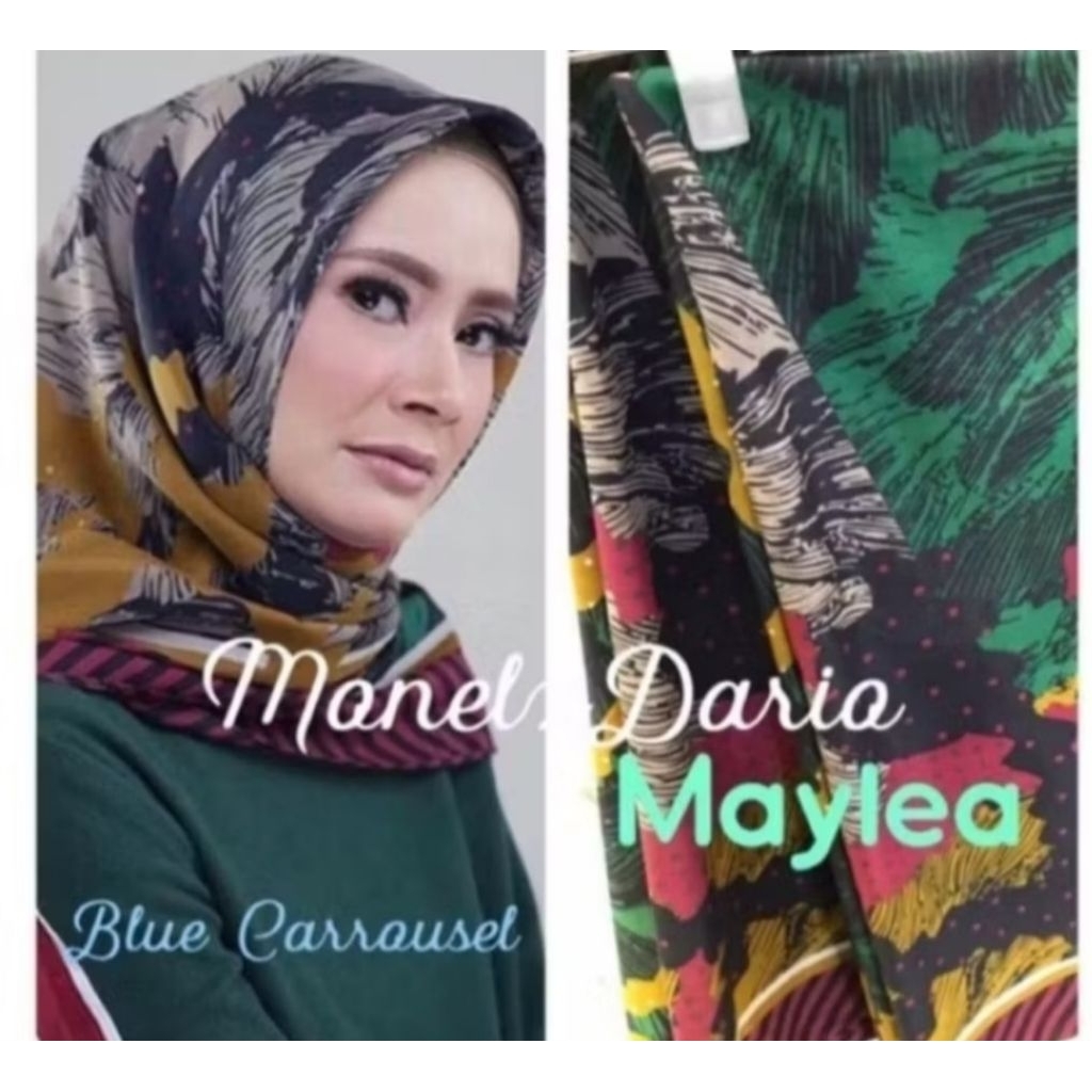 Preloved like new, ,Hijab Monel Navy,, Monel x Diaro (SALE)