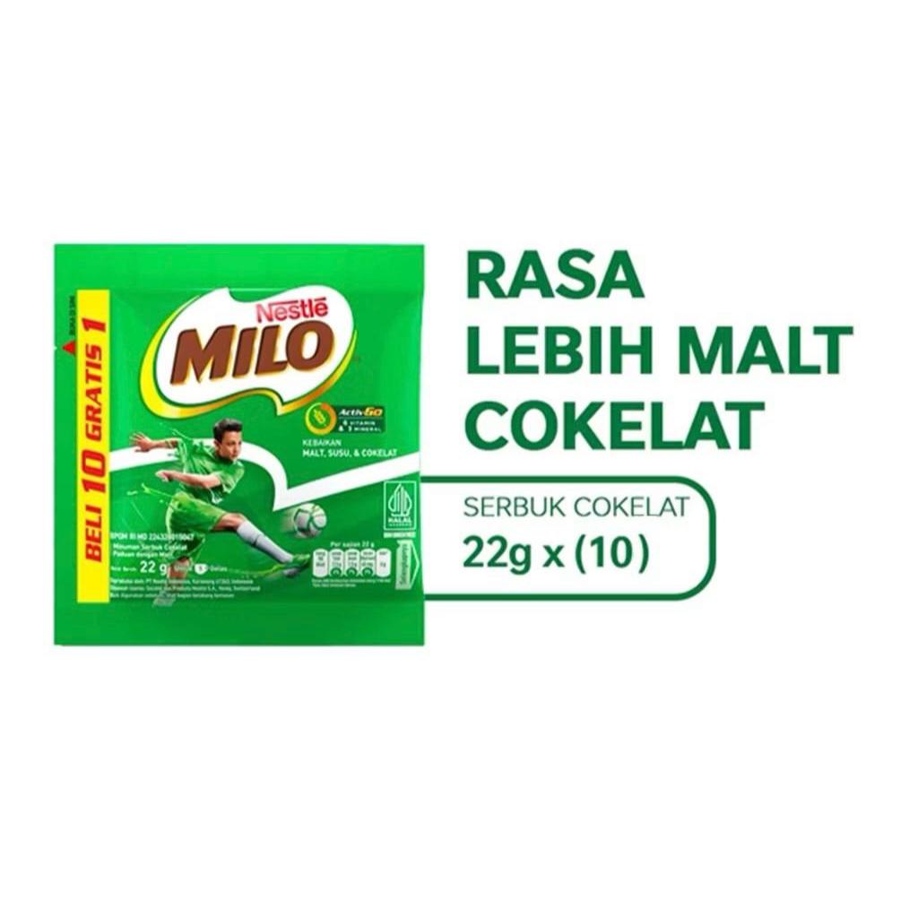 

MILO ACTIV -GO Susu coklat Renceng 22g 10 pcs x 20 Renceng