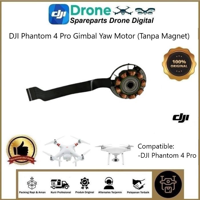 DJI Phantom 4 Pro Gimbal Yaw Motor (Tanpa Magnet) Original Yaw Motor for Phantom 4 Series Motor Yaw 