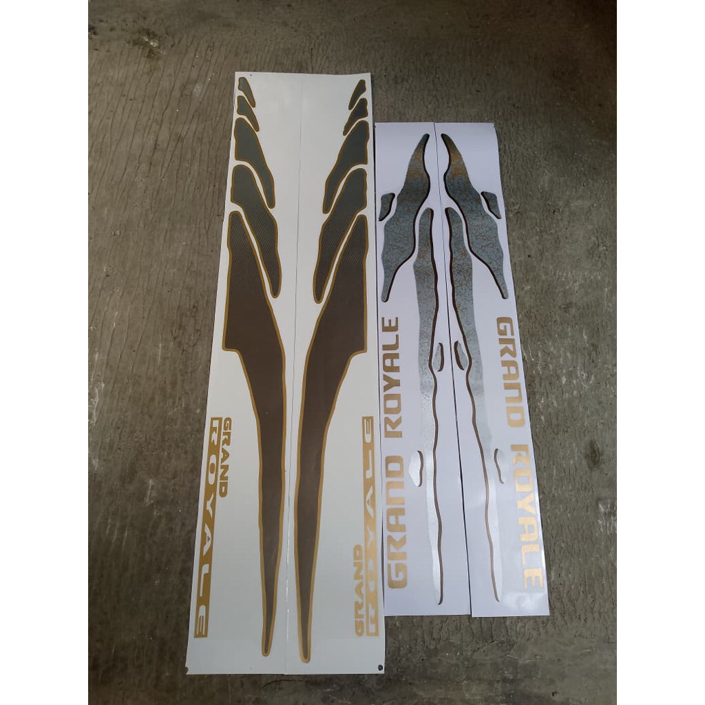 stiker body mobil tulisan panther grand royale royal / stiker panther isuzu panther