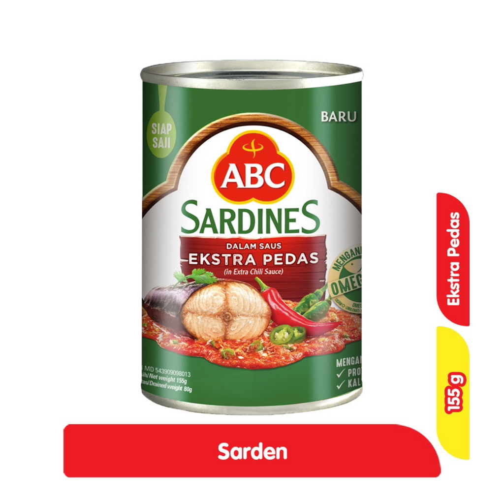 

ABC Sarden Saus Extra Pedas 155 g