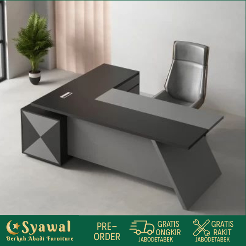Syawal Meja Kerja Eksekutif Meja Kantor Letter L Bisa Custom