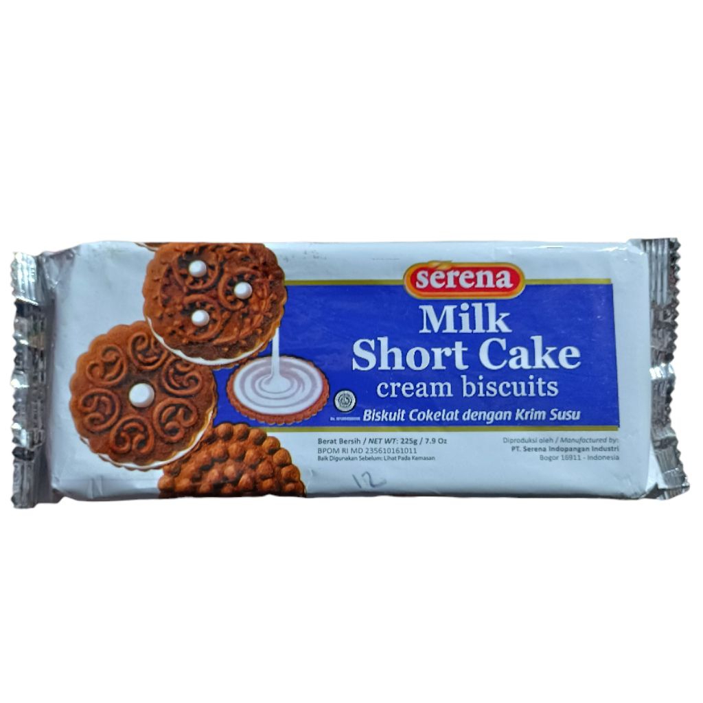 

Biskuit Serena Milk Short Cake Cream Biscuits 225gr Biskuit Cokelat Dengan Krim Susu