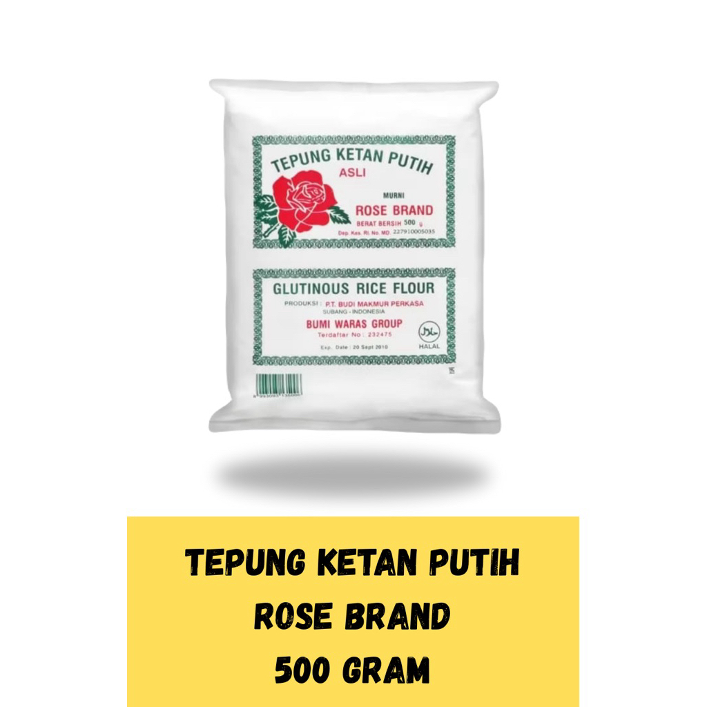 

Tepung Ketan Putih Rose Brand 500 Gram