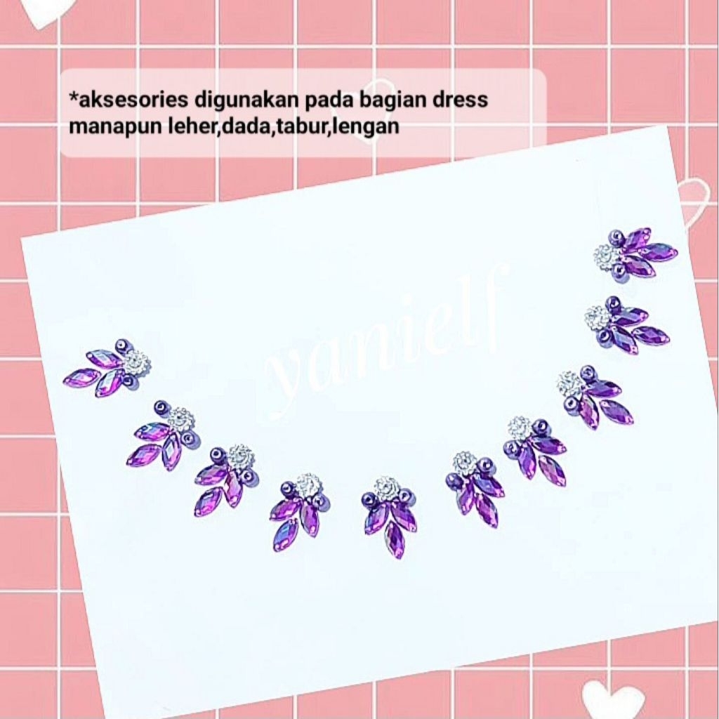 payet rangkai leher,dada,tabur