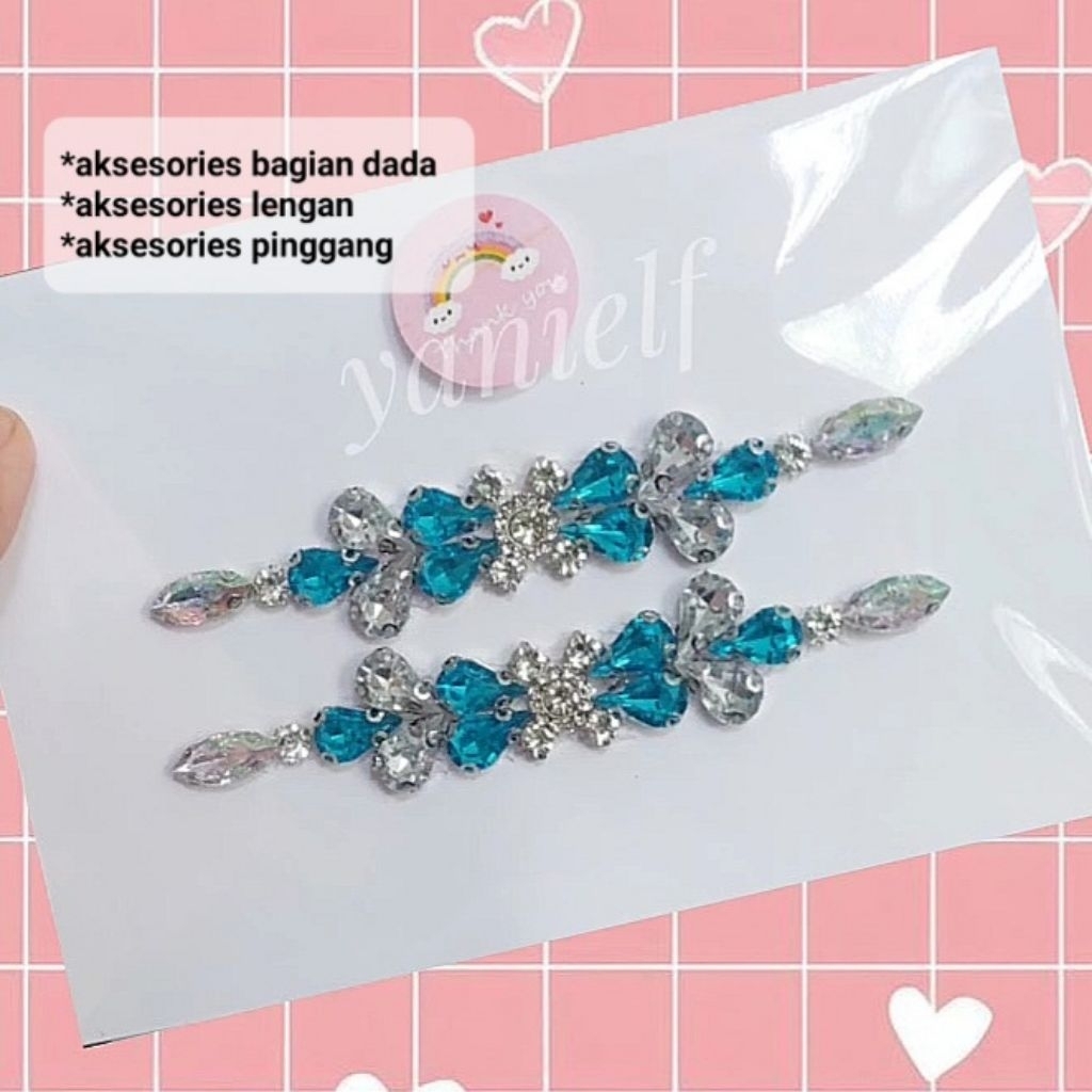 payet rangkai set tangan premium