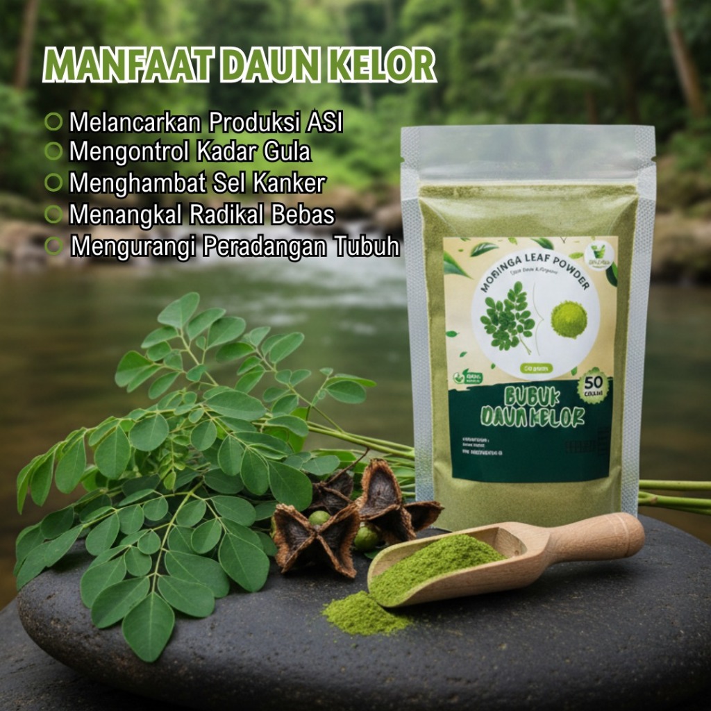 

Bubuk daun kelor 50 gram dengan kaya manfaat di dalamnya Racik Jaya