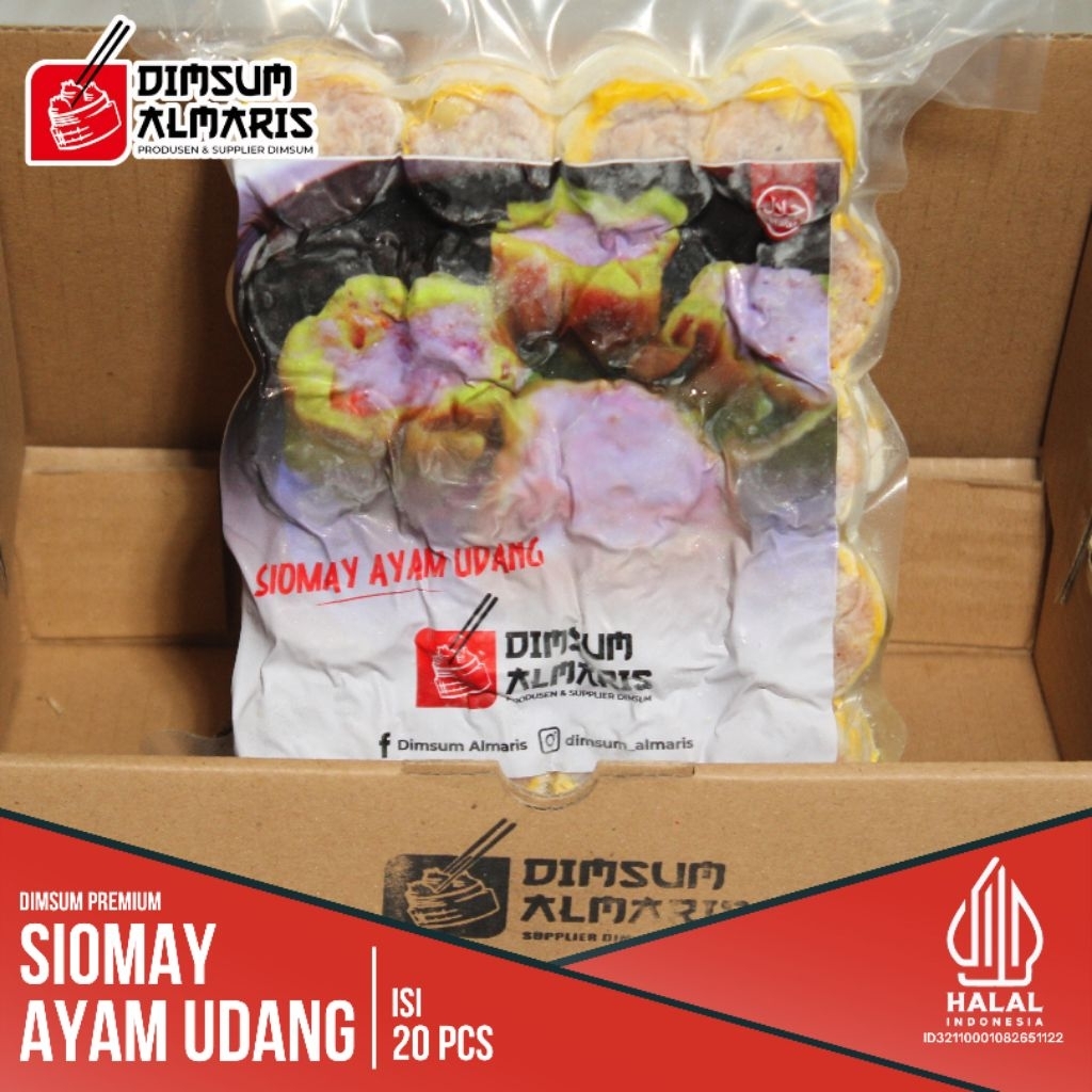 

Dimsum Premium Frozen Siomay Ayam Udang isi 20 pcs dengan Chili Oil