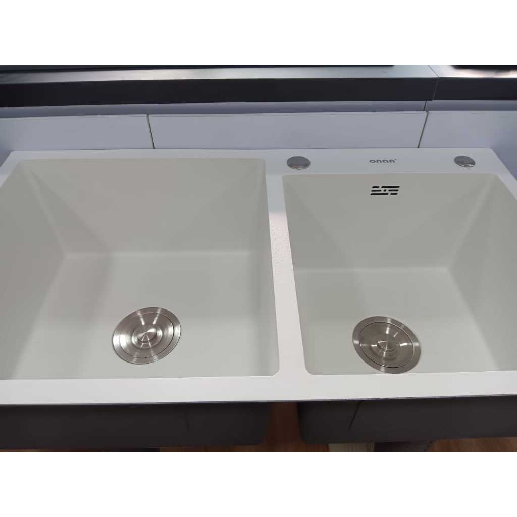 ONAN Kitchen Sink 8245 White - Kitchen Sink ONAN Putih - White Variant ONAN Sink