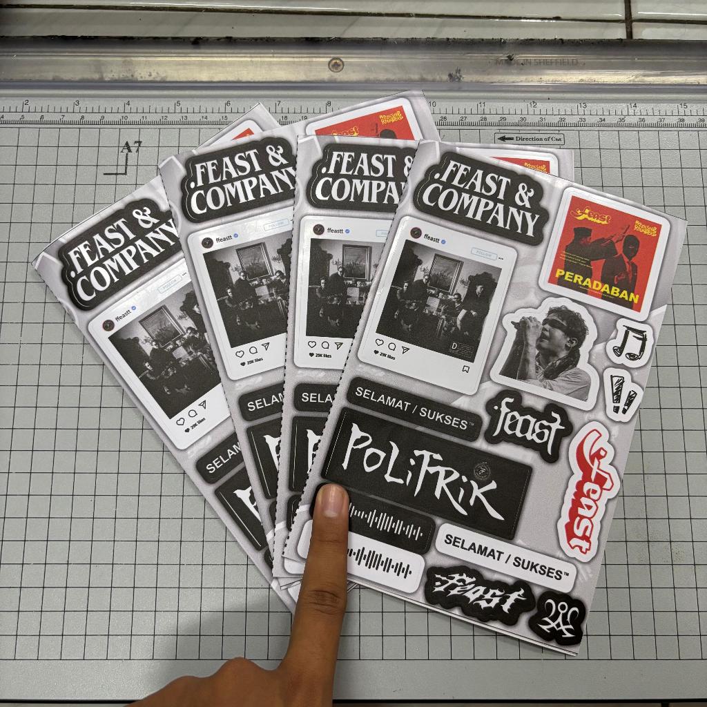 

Stiker FEAST 27 Pcs Band Indie Sticker pack feast band sudah terpotong | Stiker Anti Air Anti Luntur