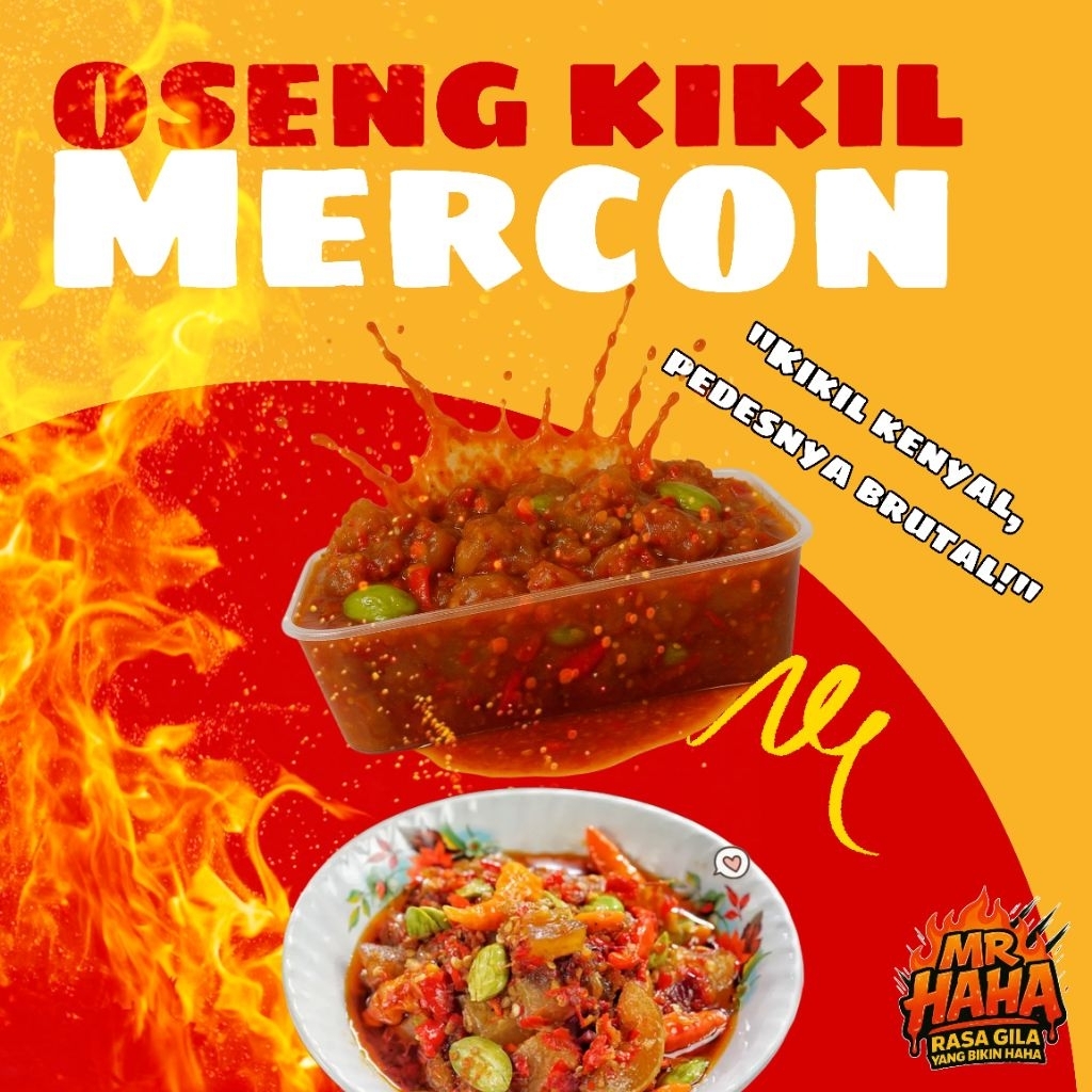 

Oseng Kikil Mercon MR Haha Olahan Kikil Pedas Gurih Halal Praktis