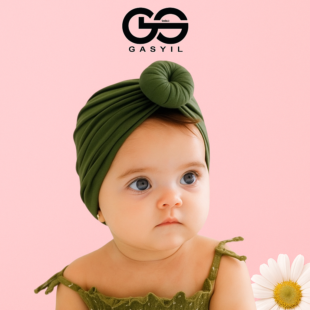 GASYIL Turban Bayi Model Donat / ciput bayi newborn / Ciput Anak Perempuan / Turban bayi Perempuan