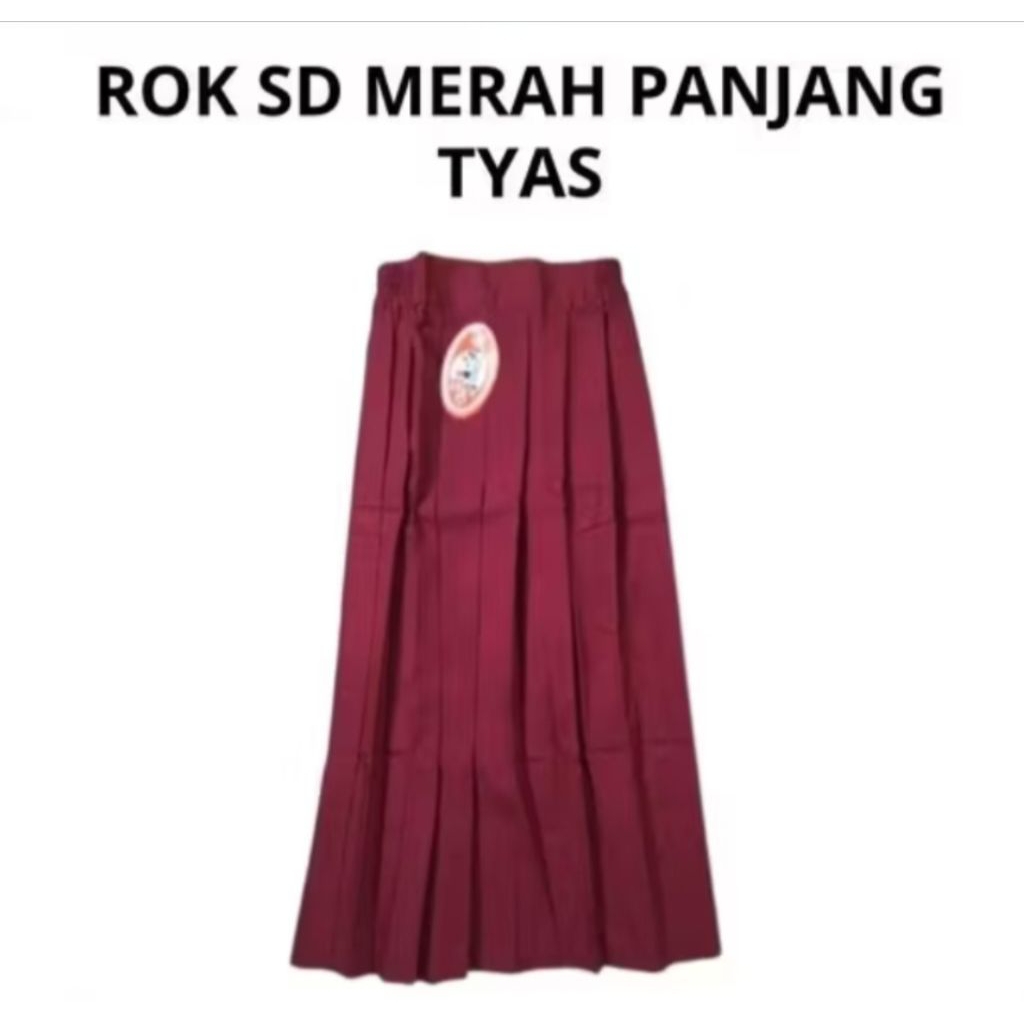 Seragam TYAS - Rok Merah Panjang Sekolah SD