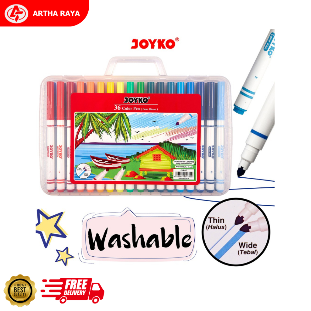 

Color Pen Pulpen Pena Warna Joyko CLP-17 36 Warna