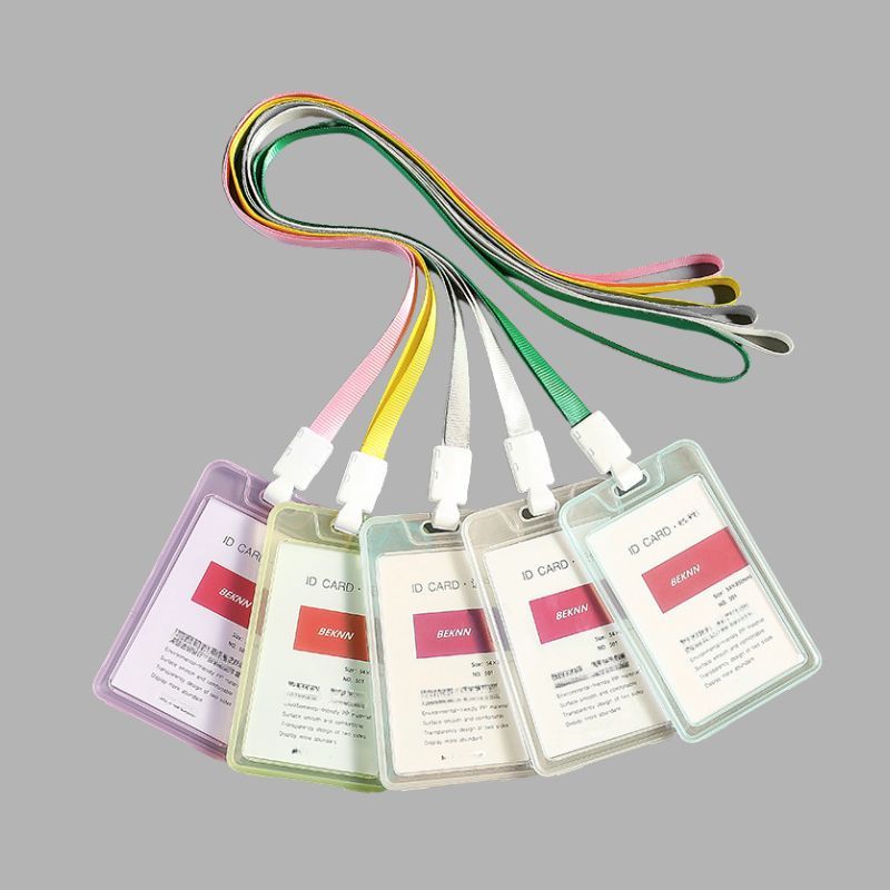 

JWALK Lanyard Kartu Card Holder Plastik Wadah Kartu ID CARD Tali 1 Set Random