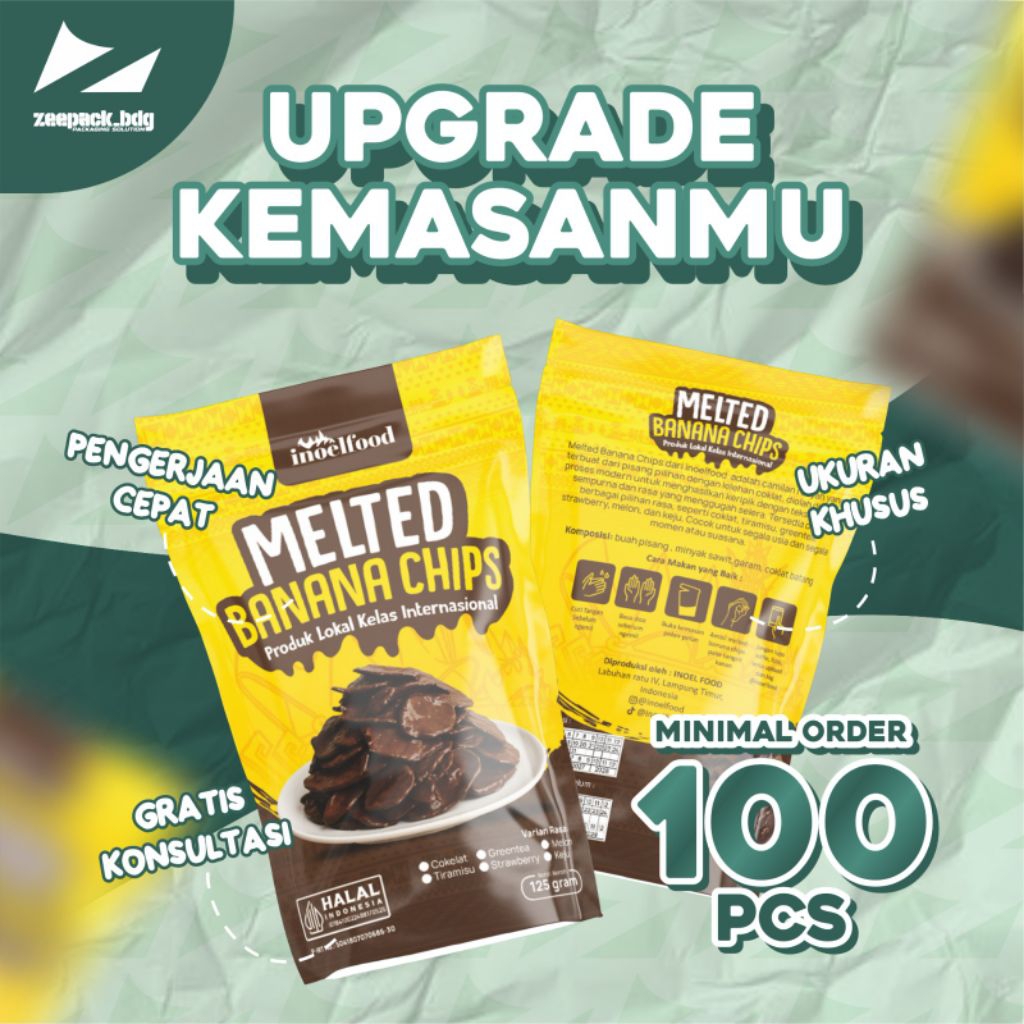 STANDING POUCH CUSTOM MINIMAL ORDER 100 PCS