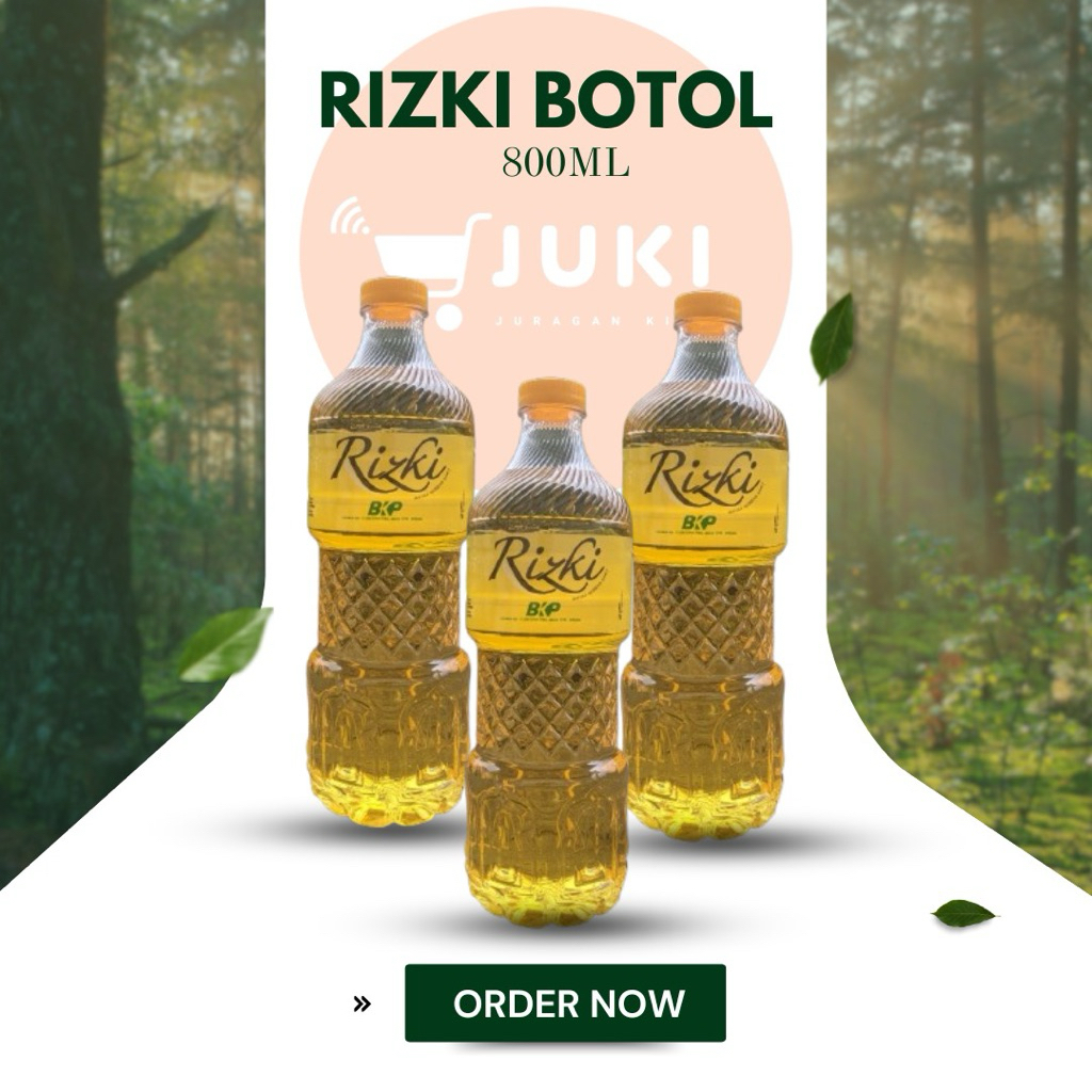 

Minyak Goreng Rizki Botol 800ml (1 Karton Isi 12)+ FREE WOSHI WOSHI 75ML