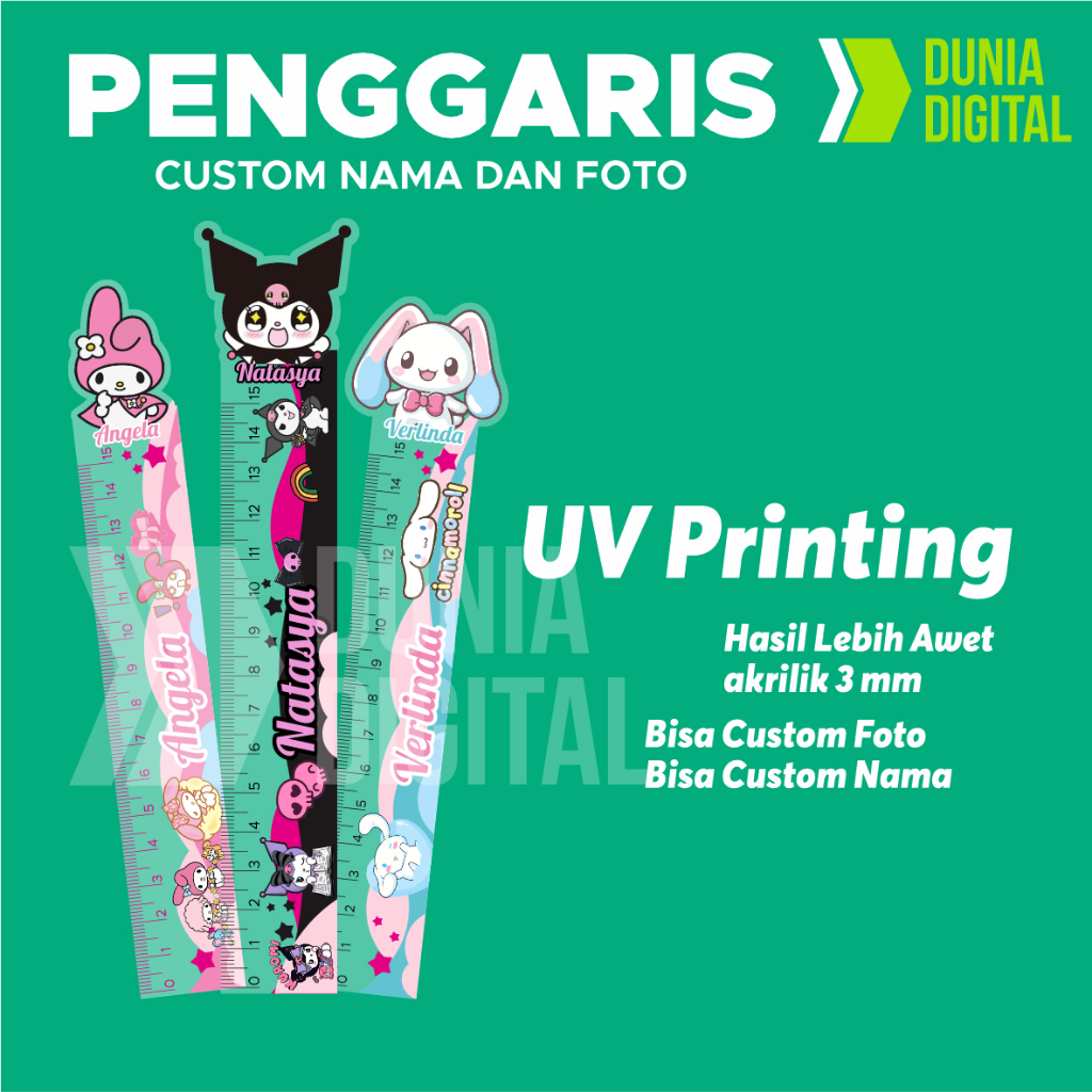 

Penggaris Photo Custom nama penggaris custom foto penggaris kuromi