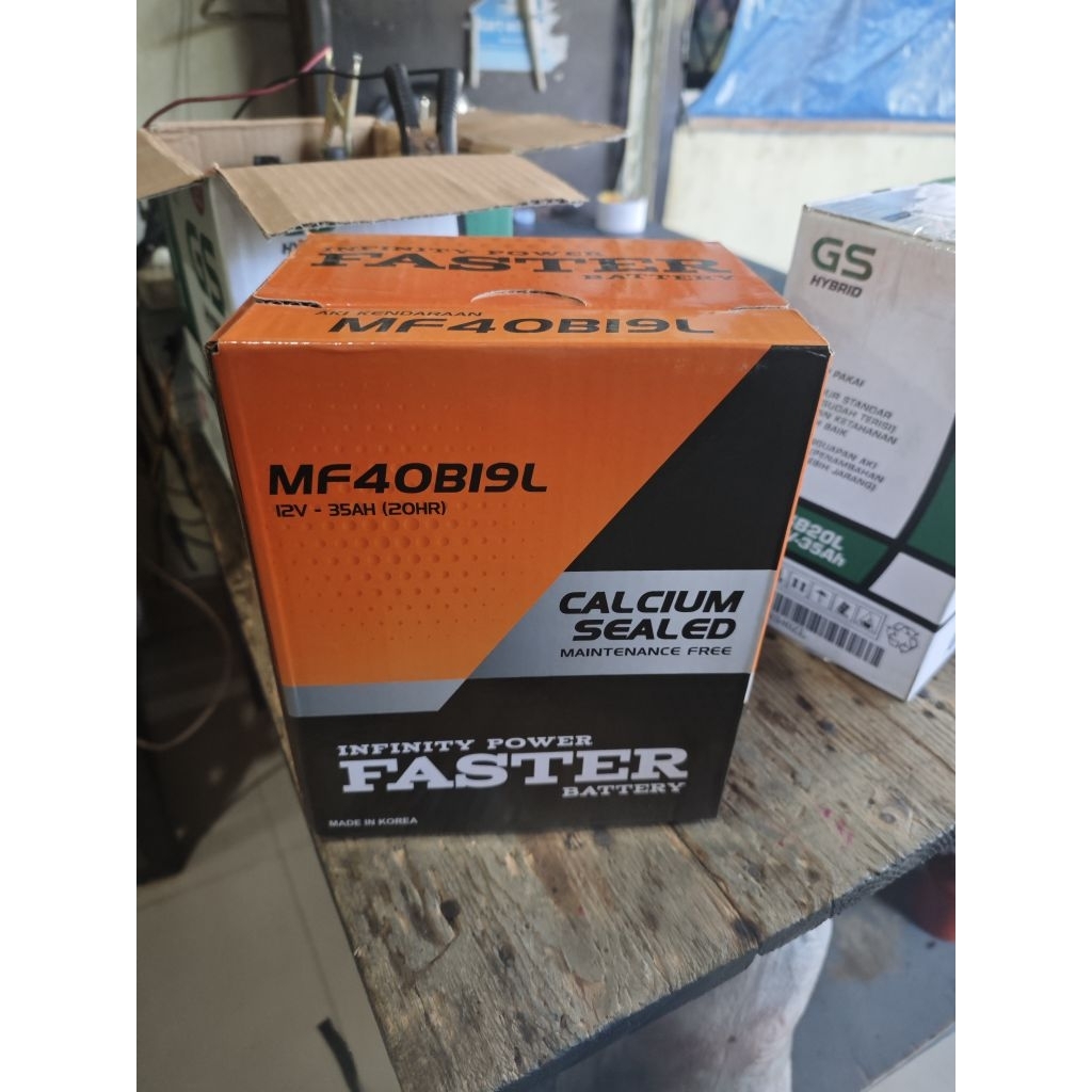 AKI BATERAI KERING FASTER MF NS40ZL/40B19L 35AH MOBIL AGYA SIGRA CALYA FREED GARANSI 1 TAHUN