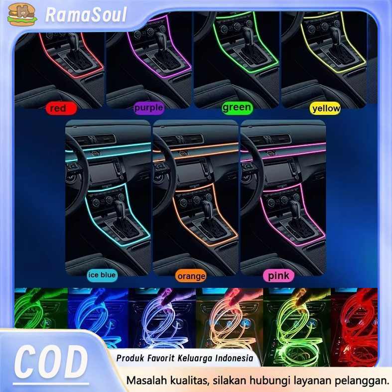 Lampu Party Mobil Sound Control - Lampu LED Wireless 16 Warna untuk Interior Mobil, Dekorasi Mobil, 