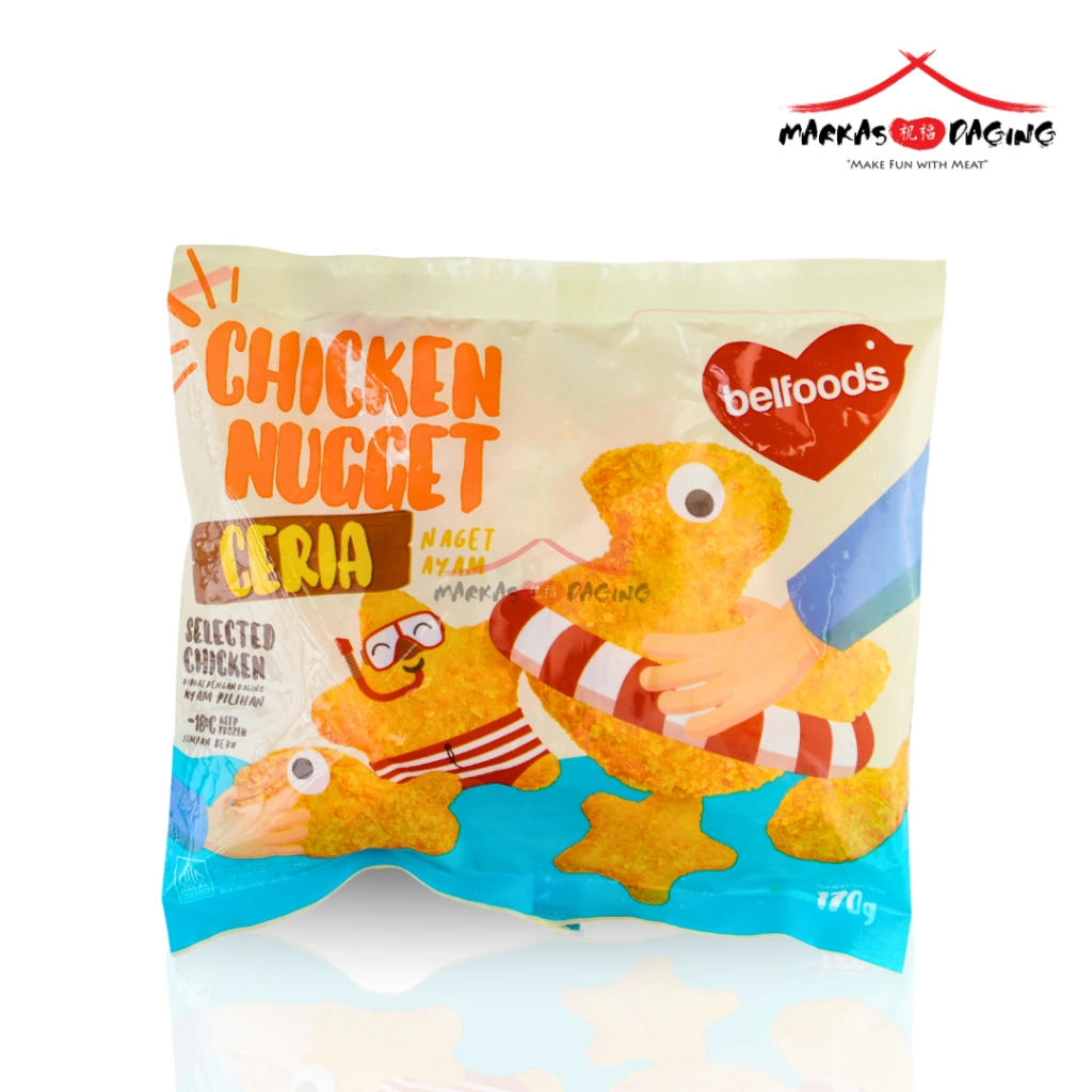 

Belfoods Chicken Nugget Ceria 170gr - Markasdaging