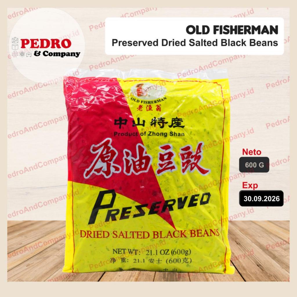

Old fisherman preserved dried salted black beans 600 gram - zhong shan
