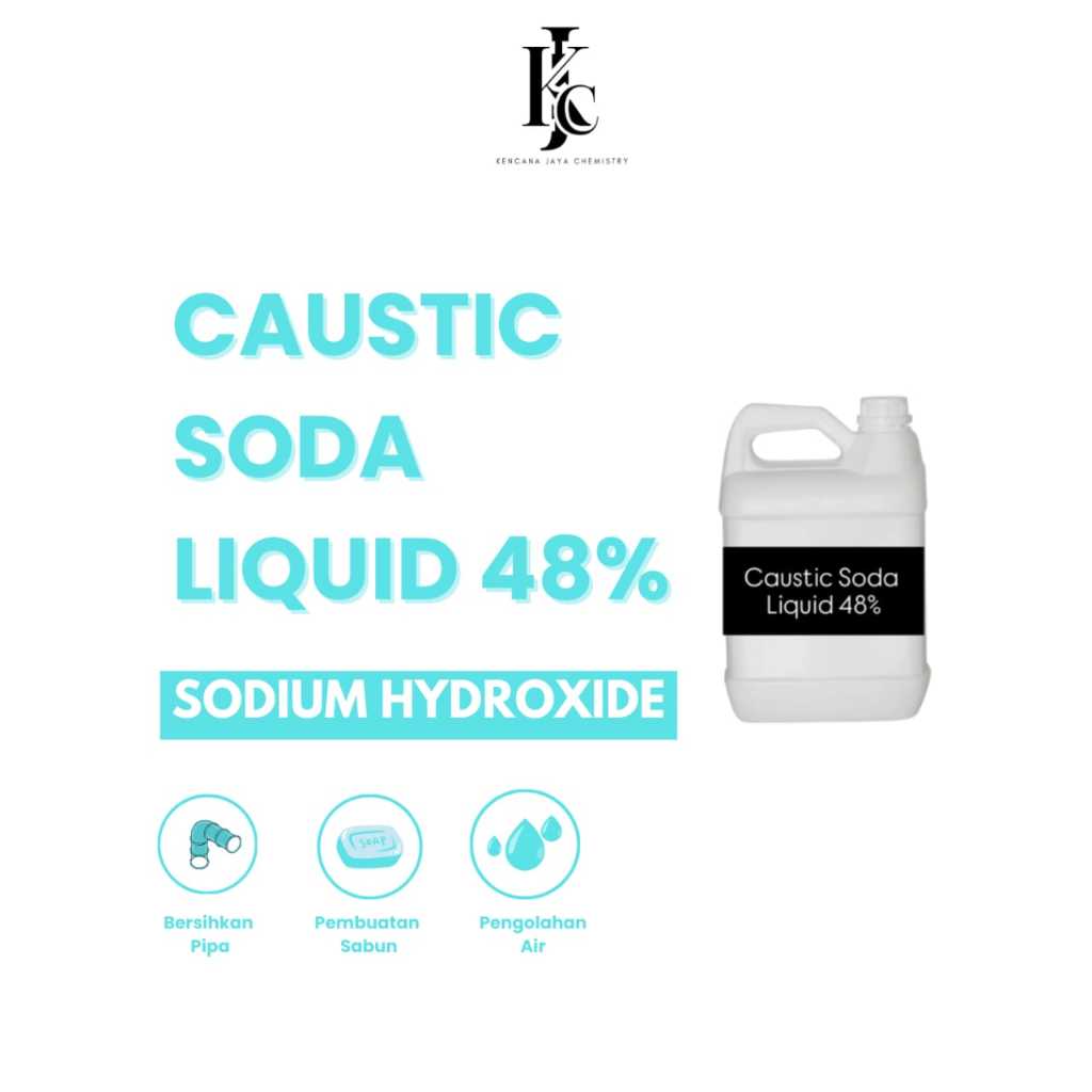 

Caustic Soda Liquid 48%/Sodium Hydroxide/Na0h 5 liter