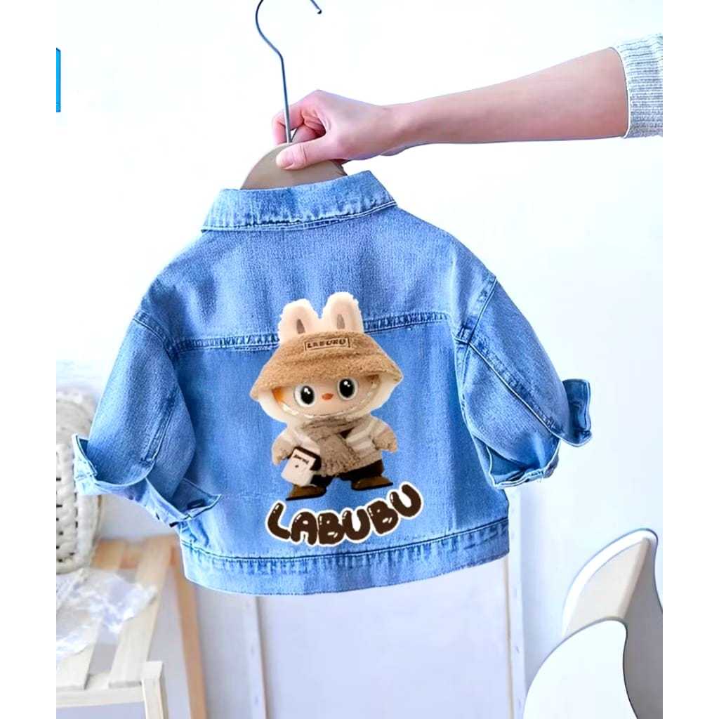 Jacket Jeans Anak Unisex Kain Jeans Tebal