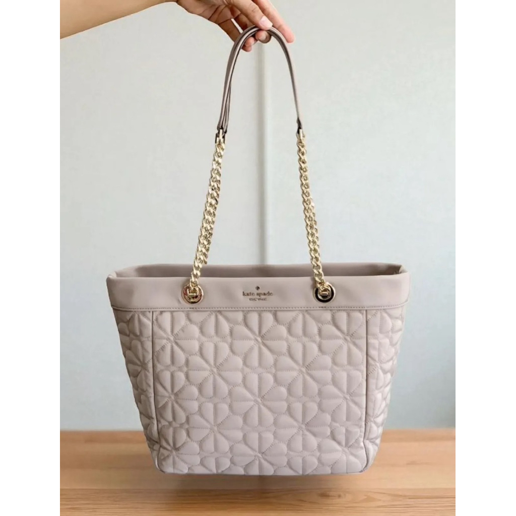 KS Flower Quilted fabric tote bag