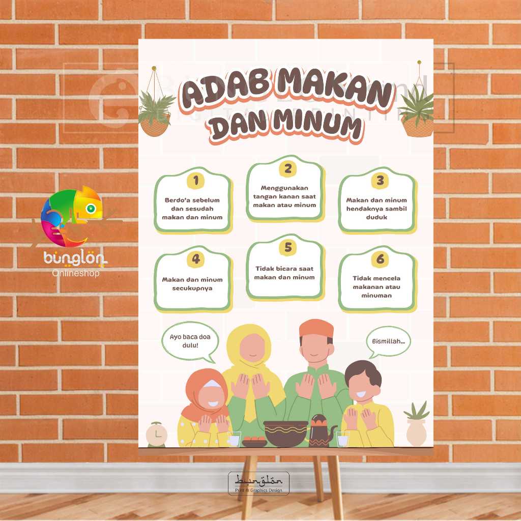 

Poster Adab Makan Dan Minum
