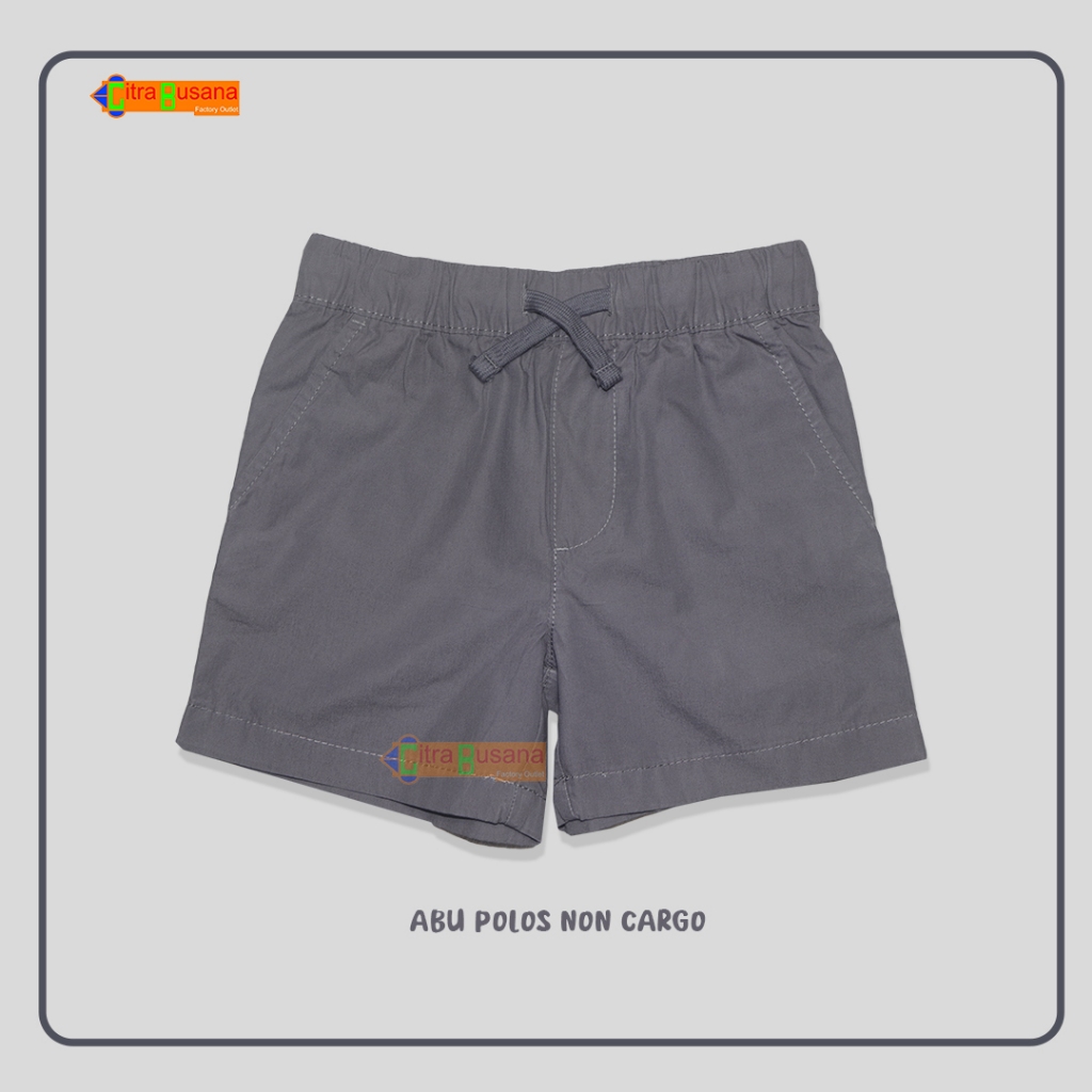 Celpen anak 2-14 Tahun - Celpen katun premium - Abu polos Non Cargo C1937