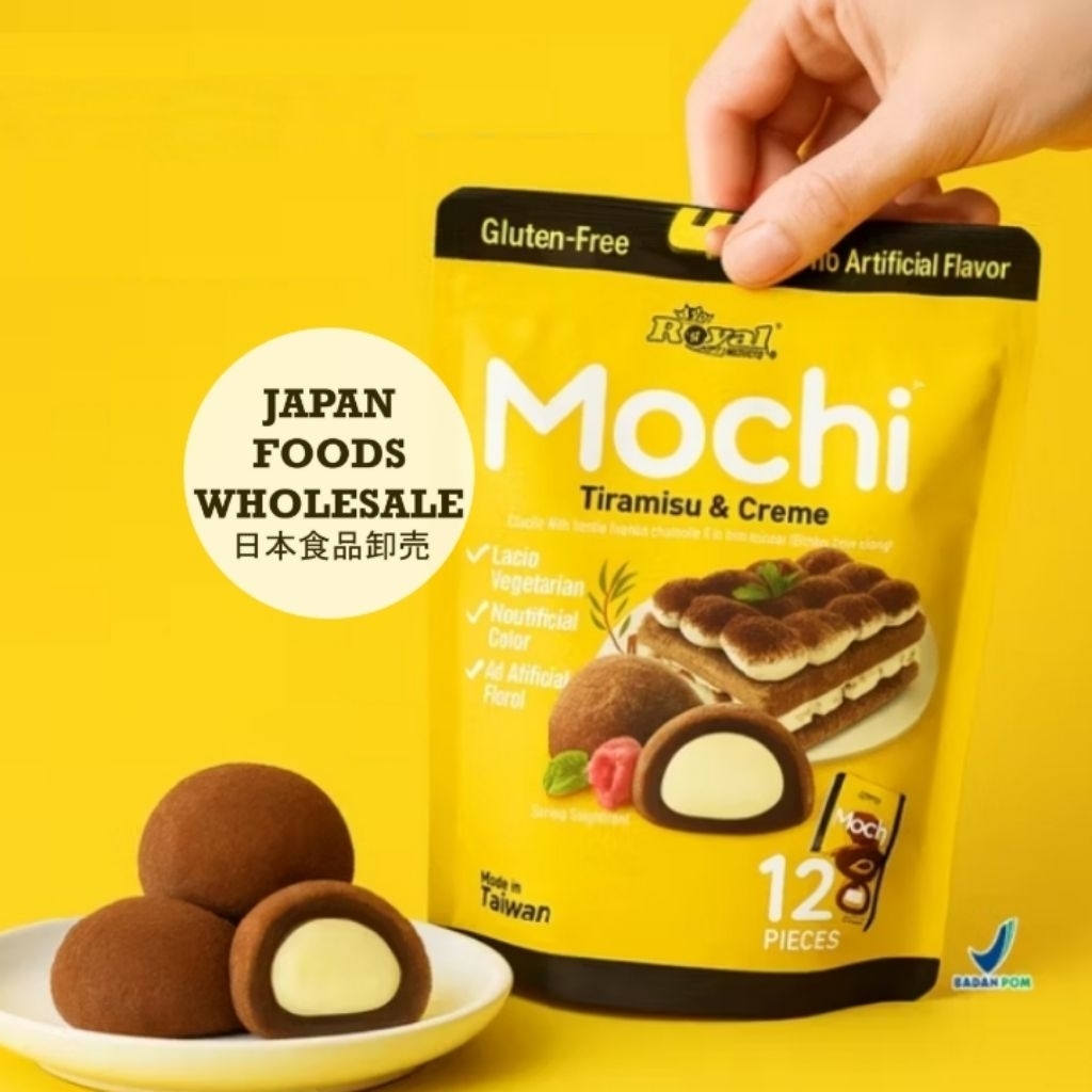 

Royal Family Mochi Tiramisu & Creme / kue mochi / cemilan