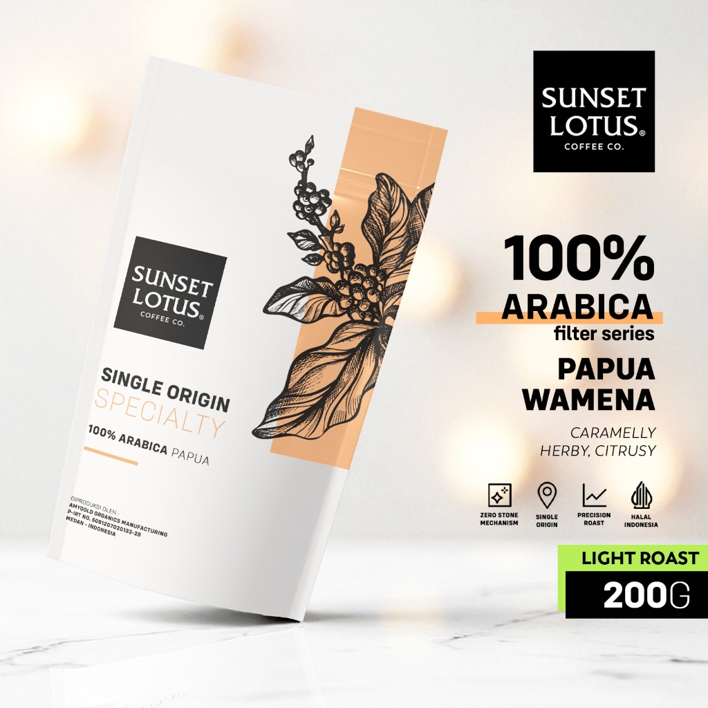 

Sunset Lotus Filter Series Arabika Papua Wamena 200g