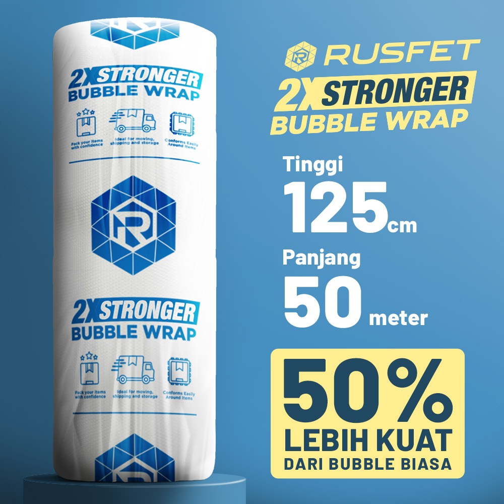 

BUBBLE WRAP HITAM TEBAL RUSFET BUBBLE WRAP BENING DKM PLUS 125CM x 50M
