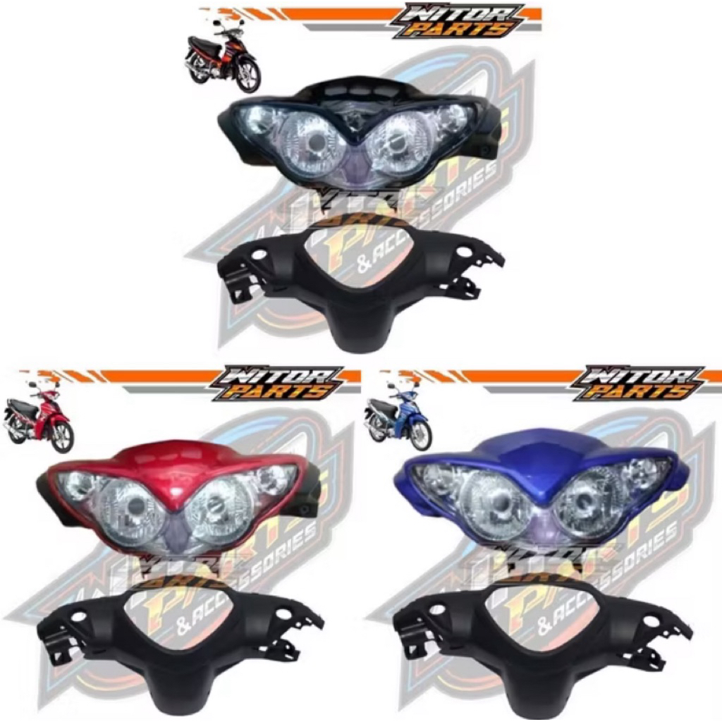 Batok Kepala Depan Belakang Yamaha Jupiter Z New Burhan Set Replektor Lampu / Batok Depan Belakang S