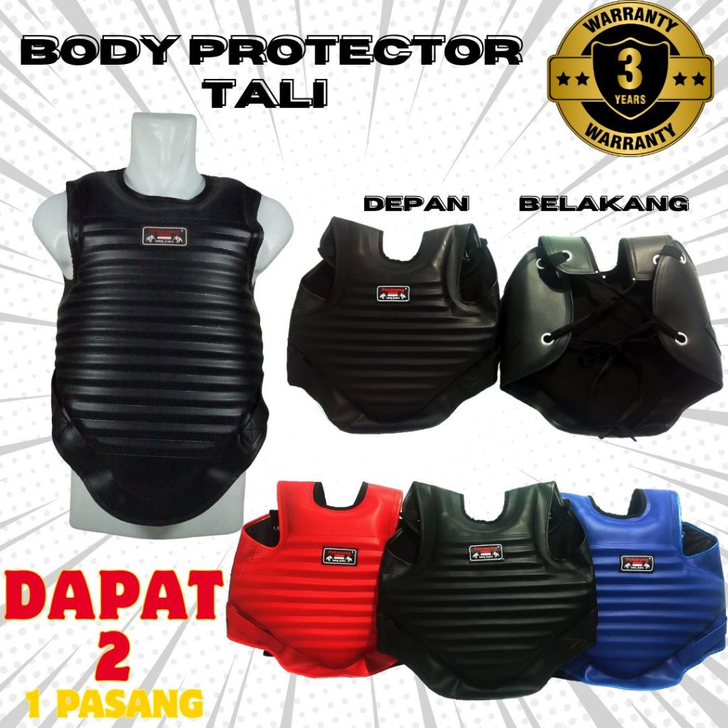 Body Protector Silat Pelindung Badan/Body Silat/Body Pencak Silat/Body Protector Pencak Silat 100% O