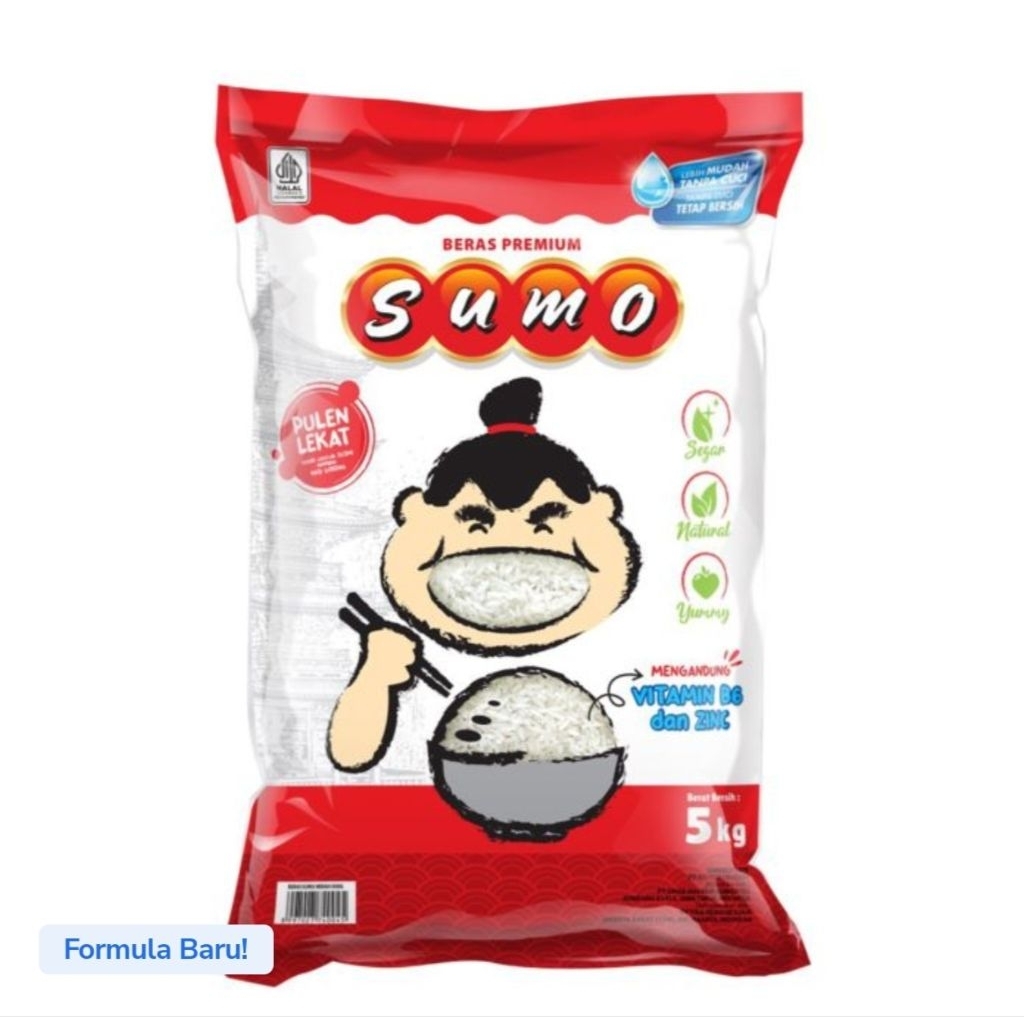 

Sumo Beras Pulen Kemasan Merah 5 kg