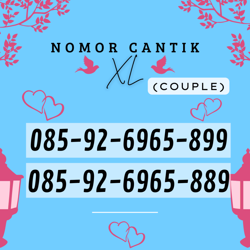 NOMOR CANTIK XL COUPLE PASANGAN / KARTU PERDANA XL CANTIK / NOMOR XL CANTIK SPESIAL TERMURAH / PERDA