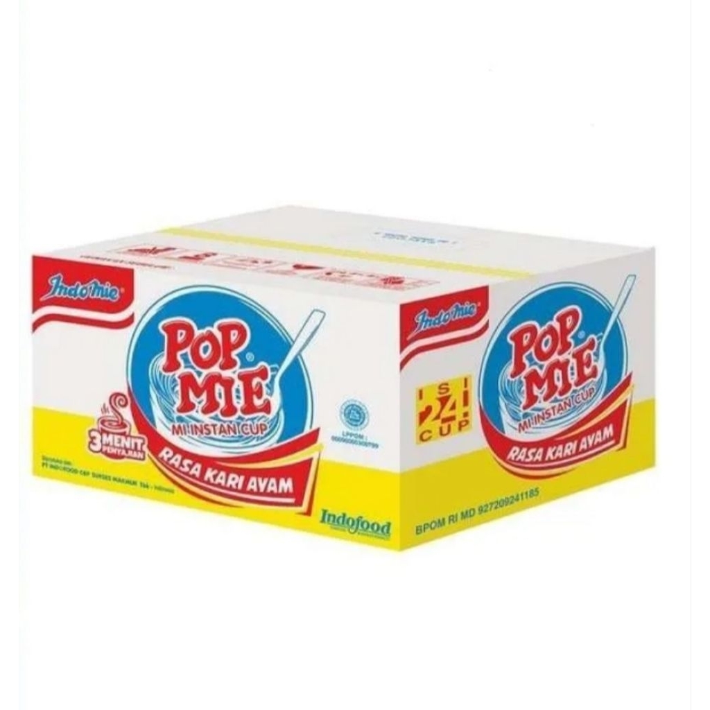 

POP MIE RASA KARI AYAM 1 DUS ISI 24 PCS