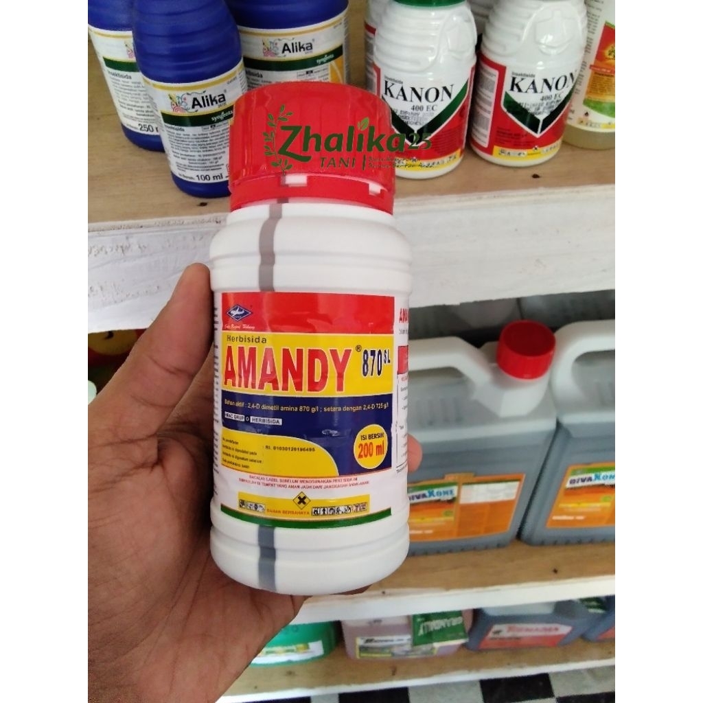 Ampuh atasi gulma kayu-kayuan AMANDY 870SL Herbisida Sistemik 200ml