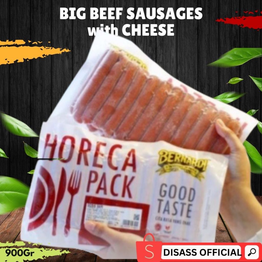 

BERNARDI HORECA SOSIS SAPI DENGAN KEJU KEMASAN 900GR - DISASS JOGJA
