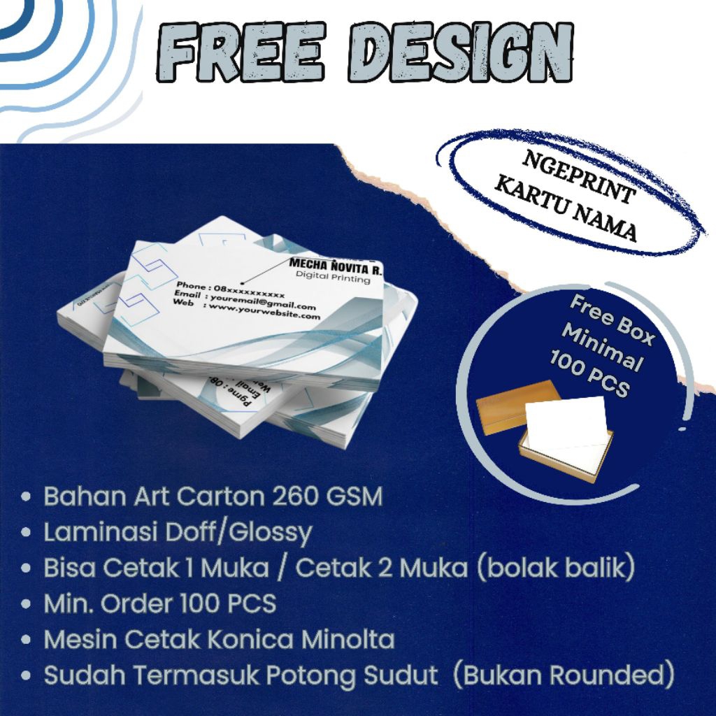 

KARTU NAMA FREE DESAIN (LAMINASI DOFF/GLOSSY)