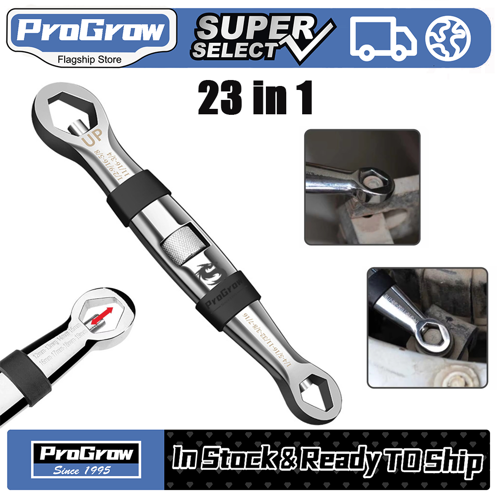 Kunci Pas Universal 23 in 1 Ratchet Adjustable 7-19mm - Open End Wrench Fleksibel Multifungsi Alat P