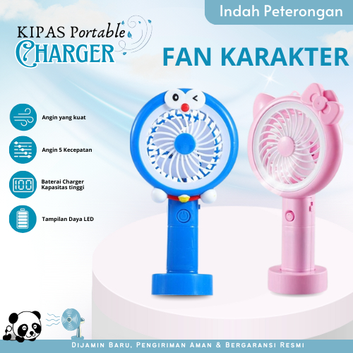 KIPAS ANGIN MINI/KIPAS MINI LED/KIPAS MINI KARAKTER