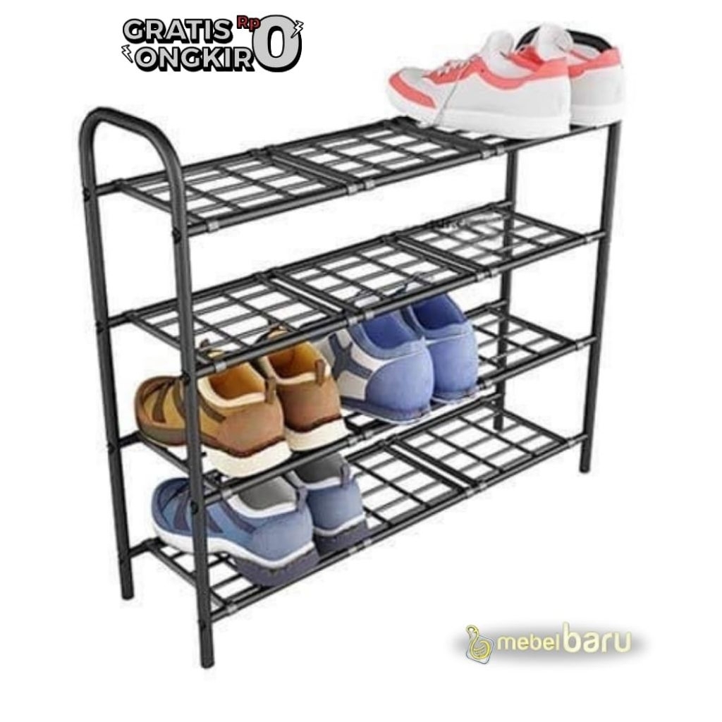 Rak Sepatu Besi Rover Orbitrend susun 4/ Rak sepatu susun minimalis