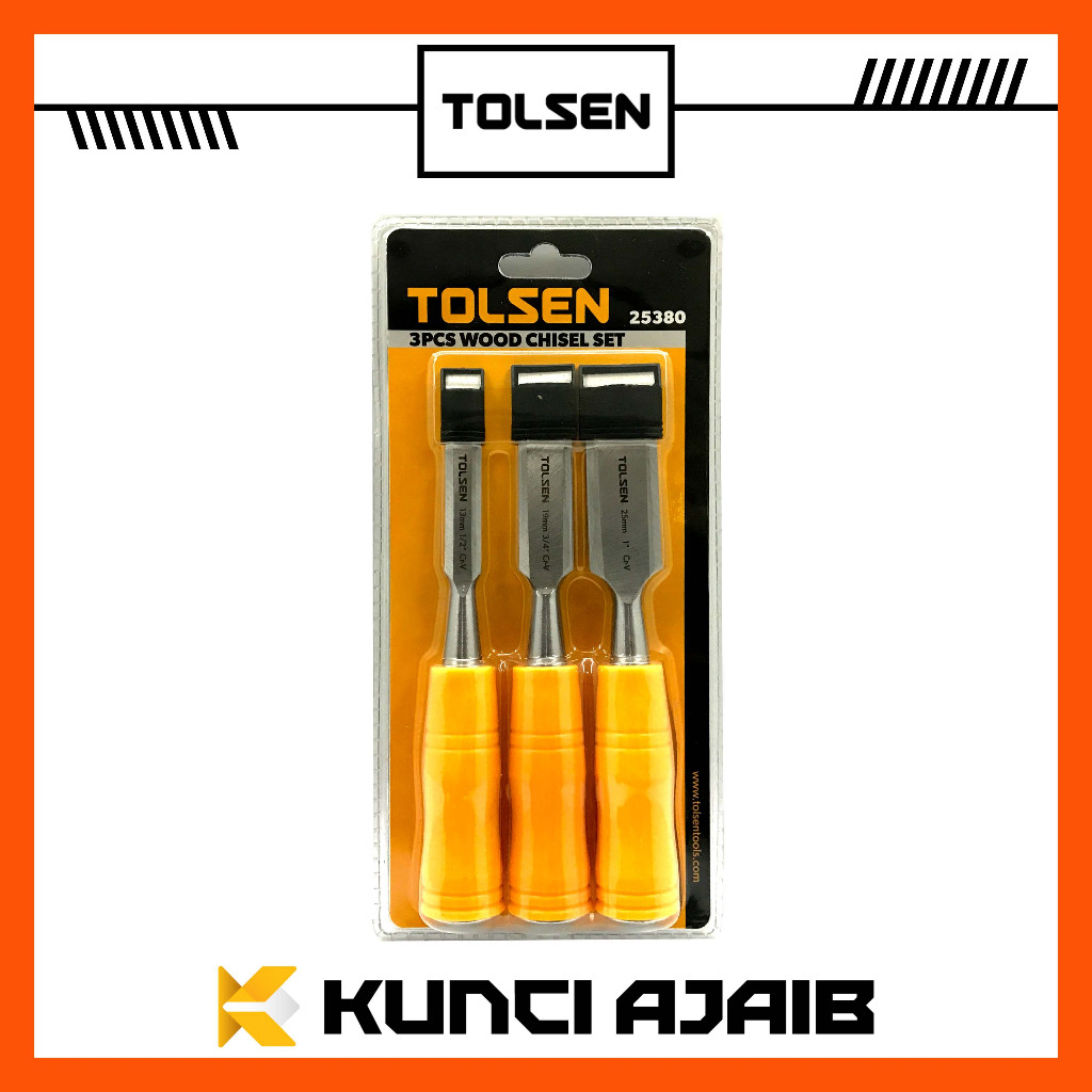 Tolen 25380 Wood Chiel Et 3 Pc Tatah Pahat Ayu Piau Uir Crv