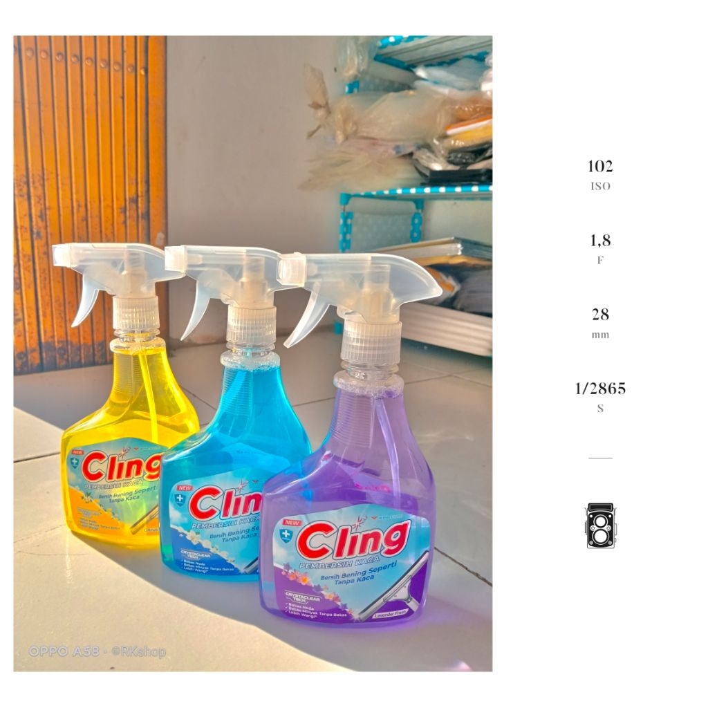 cling pembersih kaca botolan