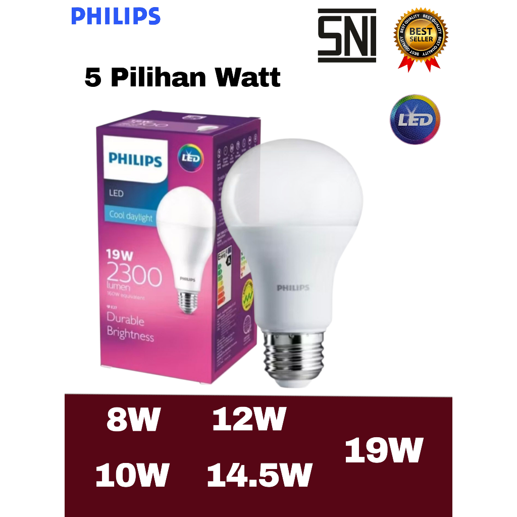 Bola lampu LED philips/LED PHILP/LAMPU PHILIP/lampu led - Hemat Energi