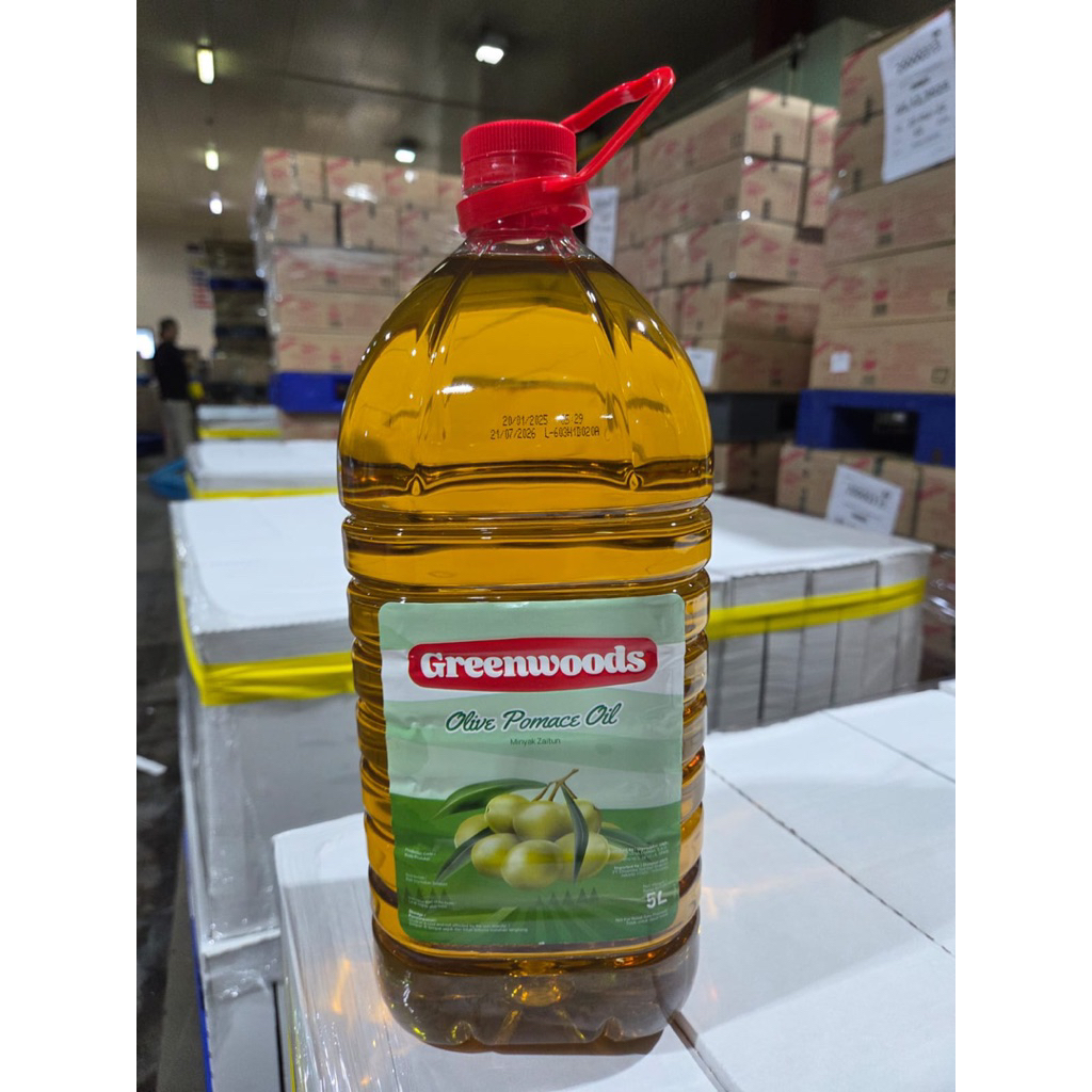 

MINYAK ZAITUN GREENWOODS 5 LITER POMACE & EXTRA VIRGIN OLIVE OIL HIGH QUALITY